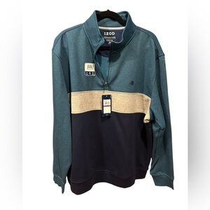 Izod smoke pearl half zip sweatshirt size 2XL